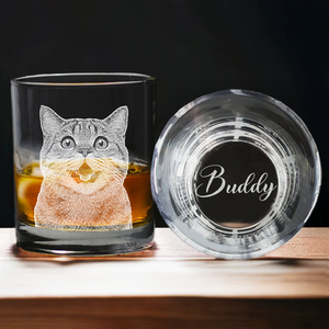 Custom Your Cat Photo And Name Whiskey Glass TH10 892779