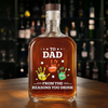 Personalized Name Hands Print To Dad From The Reasons You Drink Whiskey Bottle LM32 893591