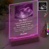 Personalized Ultrasound Photo Acrylic Plaque LED – Custom Baby Sonogram Night Light for Mom, Pregnancy Announcement Gift LM32 669513
