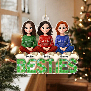Besties Forever - Personalized Acrylic Ornament LM32 895943