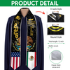 Custom Class of 2026 Mexican American Flag Graduation Stole TH10 898307