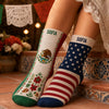 Personalized Mexico USA Flag Socks Patriotic Heritage Gift for Men & Women K228 921850