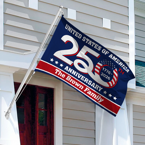 United States of America 1776-2026 250th Anniversary - USA Semiquincentennial Patriotic Outdoor House Flag CH07 910186