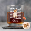 Custom Photo Best Dog Dad Ever Rock Glass - Father’s Day Gift for Dog & Cat Owners HA75 921374