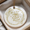 Personalized Engagement Ceramic Ornament Gift for Engaged Couples CH07 180056