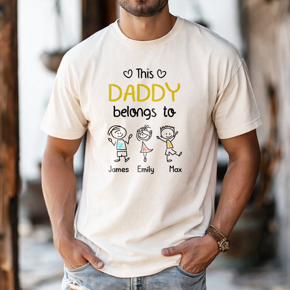 Personalized This Papa Belongs To Us Comfort Shirt Father’s Day Gift HA75 921440