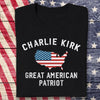 Charlie Kirk - Great American Patriot Dark Shirt LM32 65457
