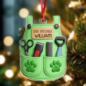 Personalized Pet Groomer Christmas Acrylic Ornament LM32 895489