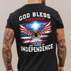Personalized 250 Years of Blessing Shirt, Patriotic God Bless America Eagle Back Shirt CH07 910540