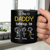 Personalized This Papa Belongs To Us Black Mug Gift For Father’s Day HA75 921444