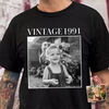 Custom Photo and Year Birthday Vintage Dark Shirt HA75 897504