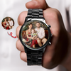 Custom Family Photo Men's Wrist Watch Christmas Gift For Dad, Grandpa HA75 892960