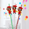 Custom Funny Face Class of 2026 Graduation Decoration Colorful Straws TH10 169131
