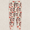 Custom Couple Photo With Heart Pattern Sweatpants HA75 892638