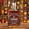 Congrat Being My Husband - Personalized Custom Whiskey Bottle CH07 896314