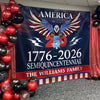 Personalized 250 Years Semiquincentennial | Happy 250th Birthday USA Flag | America 250th Anniversary Backdrop TH10 896573