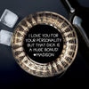 Custom Name I Love You For Your Personality Personalized Lines Whiskey Glass HA75 898722