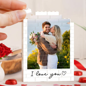 Personalized Couple Photo I Love You Forever Building Brick Blocks LM32 899155