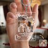 Custom Photo You & Me Acrylic Keychain - Personalized Valentine's Day Gift HA75 920036