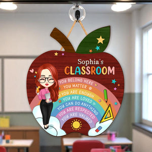 Teacher's Classroom Personalized DoorSign Gift For Teacher, Back To School HA75 892628