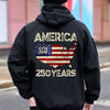 250 Years America Anniversary 250th Independence Day Back Side Dark Shirt HA75 897352