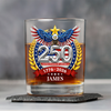 Custom Name USA 250 Years Anniversary America Whiskey Glass CH07 910472