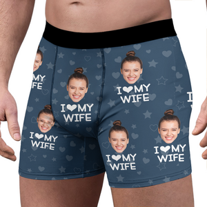 Custom Photo I Love My Girlfriend Boyfriend Boxer Valentines Gift For Him Her Husband Wife HO82 900708