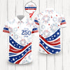 Custom Name USA 250th Anniversary 1776-2026 Polo Shirt - 4th of July Patriotic Gift HO82 901706