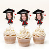 Custom Funny Face Class of 2026 Graduation Decoration Cupcake Toppers HA75 891992