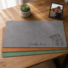 Custom Photo Sketch Line Art Dad We Love You Desk Mat - Father's Day Gift For Husband, Daddy LM32 669005
