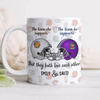Custom Photo He Supports His Team - She Supports Her Team White Mug LM32 897827
