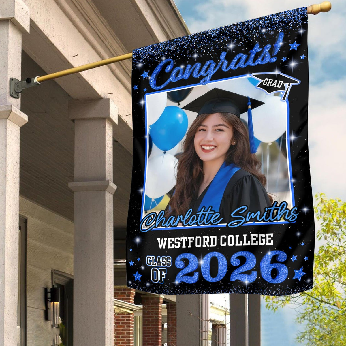 Custom Photo Class of 2026 Garden Flag Congrat Grad Gift, Graduation Decorations CH07 910756