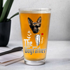 Custom Photo The Dogfather Gentlemen Print Beer Glass Personalized Gift For Dog Dad HO82 893864