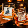 Personalized Gift for Father of the Bride, Father of the Groom, Custom Photo Whiskey Glass, Wedding Keepsake CH07 910814