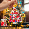Custom Photo Besties With Christmas Tree Acrylic Ornament HO82 894736
