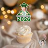 Custom Funny Face Class of 2026 Graduation Cupcake Topper LM32 899149