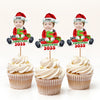 Custom Photo Santa Baby Christmas Cupcake Toppers LM32 893913