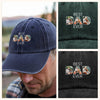 Custom Photo Best Dad Ever Washed Baseball Denim Cap TH10 894423