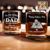 Personalized To The World You Are Dad Whiskey Glass Gift For Father’s Day CH07 911408