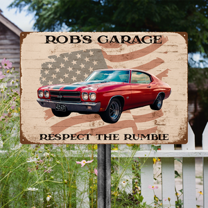 Custom Photo Car Metal Sign Gift For Car Lovers TH10 896701