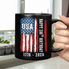 Happy 250th Birthday America Flag Black Mug LM32 895287