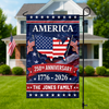 Custom Family Name America 250th Anniversary Garden Flag TH10 898825