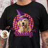 Custom Dog Cat Photo Witch Hat Halloween Dark Shirt HO82 894982