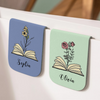 Custom Leather Birth Flower Leather Magnetic Bookmark For Book Lovers CH07 899518