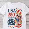 Personalized American Dog 250th Anniversary Patriotic Bright Shirt LM32 899075