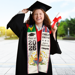 Custom Photo With Country Flag Class Of 2026 Stole Graduation Gift, Senior Gift LM32 897699