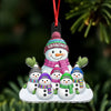 Custom Name Snowman Family Acrylic Ornament CH07 899778