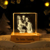 Custom Family Photo Engraved Crystal Photo With Light HA75 898206