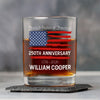 Custom Family Name USA 250th Anniversary Whiskey Glass TH10 898341