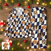 Custom Dog Photo Checker Design For Dog Lover Pajamas TH10 894979